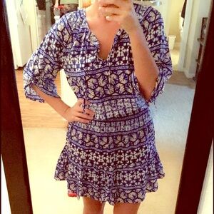 Yumi Kim Blue and White Mini Dress